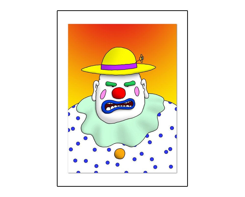 Clowns - Greeting Card