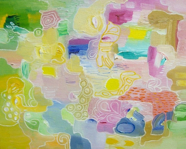 Original Abstract Oil Painting