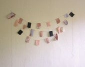 nude zebra square bunting banner