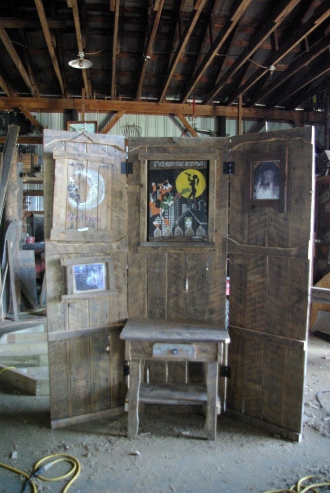 Rustic Room Divider, Photo Back Ground or Display wall