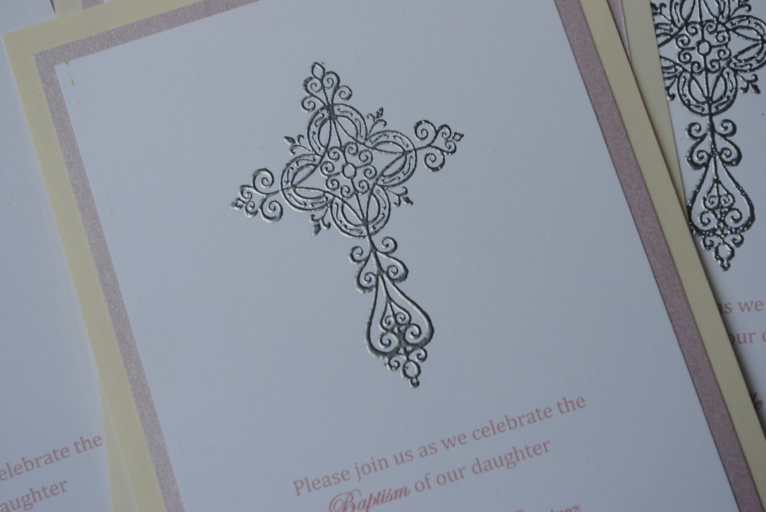 Baptism Invitation Set of 12