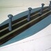 Turqouise, Green and Dark Walnut Wood Surfboard Coat Rack