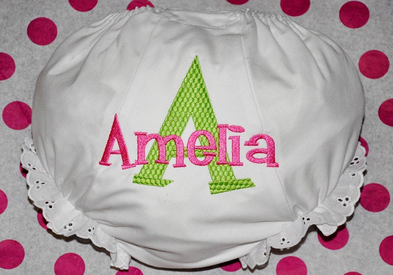 Personalized Bloomers with Design Stitching