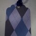 Blue Argyle Gift Hang Tags - Set of 8
