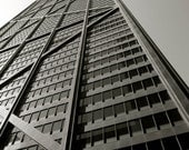 Chicago Hancock Building Black and White Photograph 8x10"