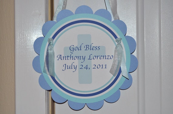 Door Sign Boy's Baptism, First Communion Il_570xn