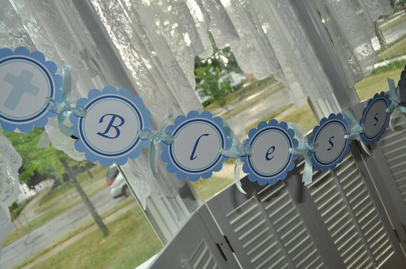 Boy's Baptism Personalized Banner - First Communion Il_570xn