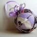 Cranes and Chrysanthemums Japanese Kimekomi Ornament