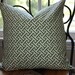 Kelly Green Greek Key Pillow Cover / 18x18 inch / Waverly Cross Section Green