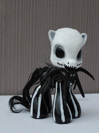 Custom My Little Pony Jack Skellington and Sally