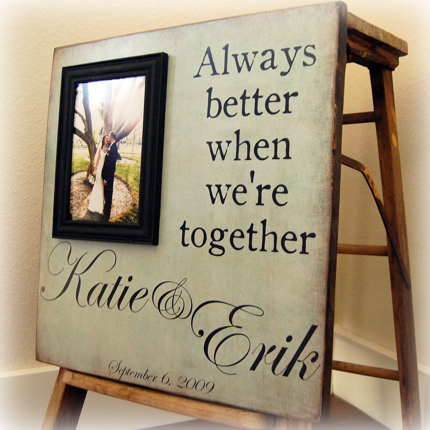 16x16 Personalized Picture Frame Wedding Love Anniversary Gift
