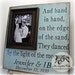 Custom Wedding Gift Personalized Picture Frame 16x16 HAND IN HAND Anniversary Love Father Mother Parents Shower Quote Song Vows Guest Book