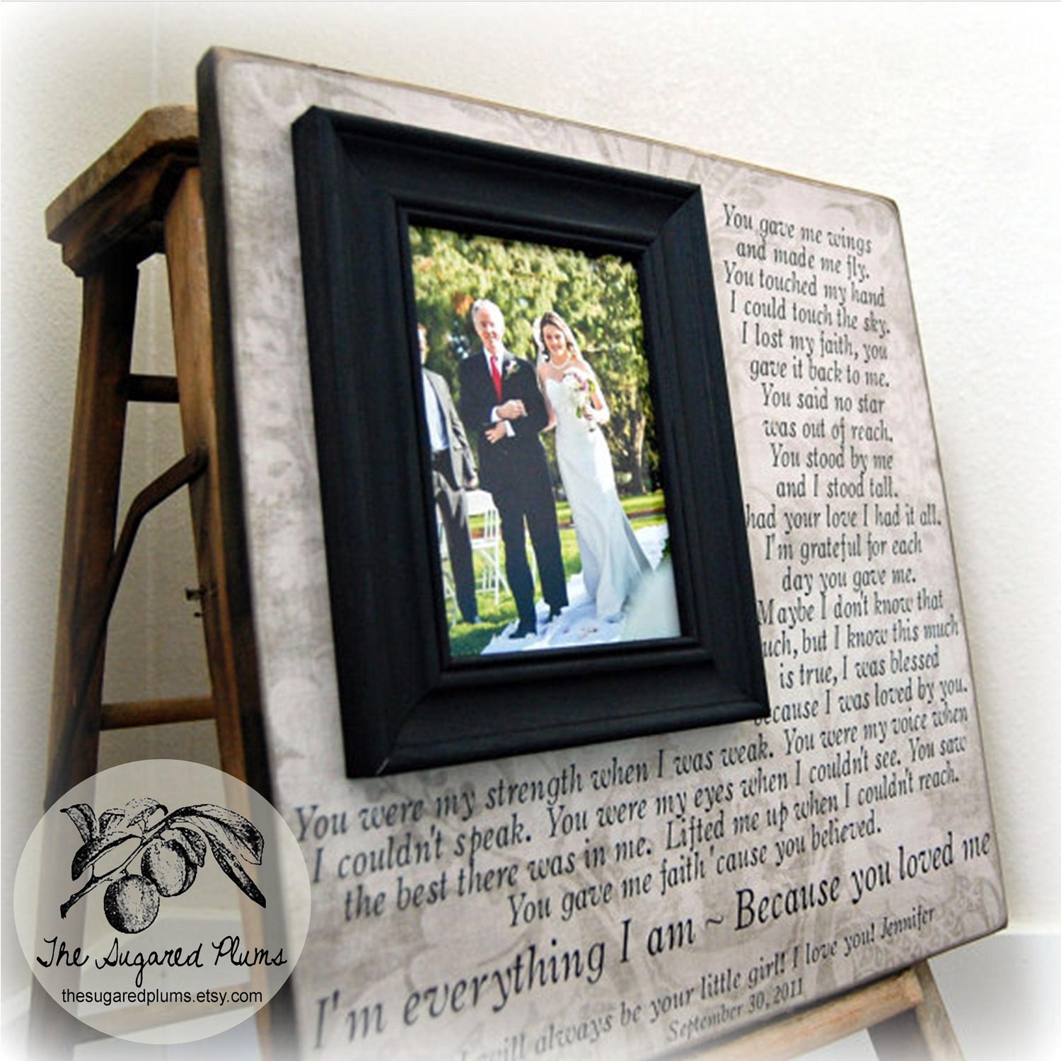 Wedding Gifts For Parents Parent Wedding Gift Personalized Picture ...