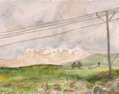 Sheikh's Mountain Watercolor