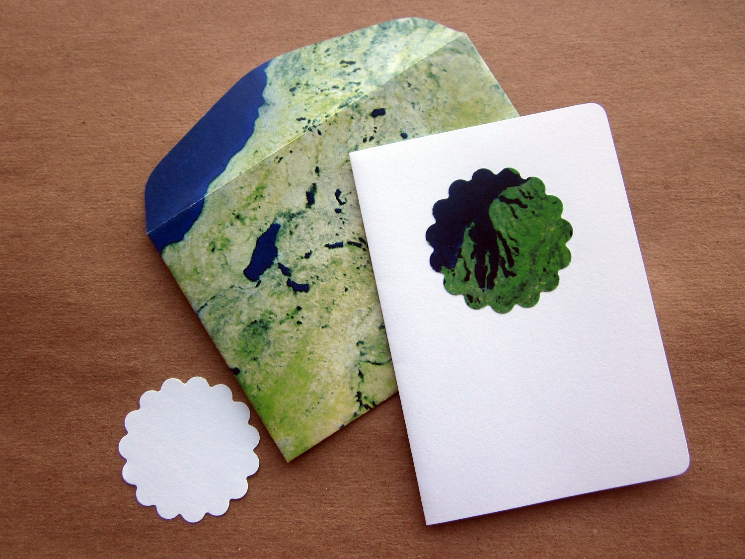 Earth Card with Upcycled Envelope
