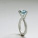 T14 Organic Bezel Ring with Aquamarine