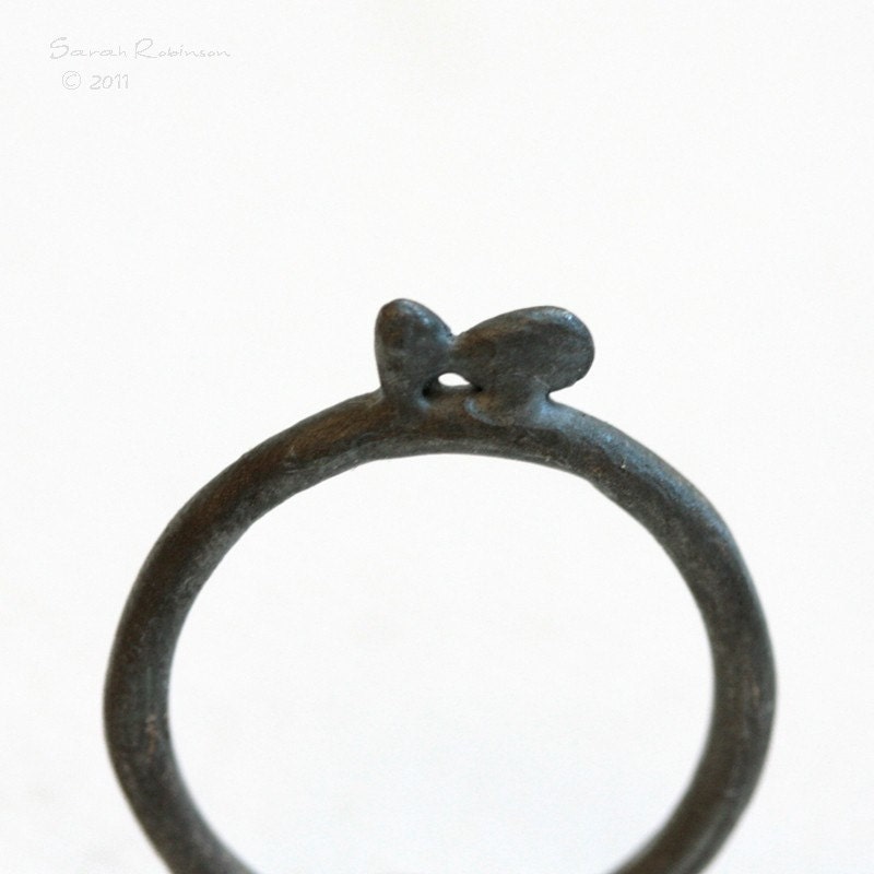 Black Fish Ring Sterling Silver T13