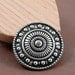 Gorgeous Metal Buttons - 8 Pieces of Byzantine Style Bead and Round Design Antiqued Silver Buttons. 0.91 inch
