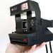 Vintage Polaroid Camera - Black Polaroid 600 Land Camera- 640