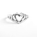 Vintage Heart Ring - Sterling Silver Size 8 Minimalist Jewelry / Romance