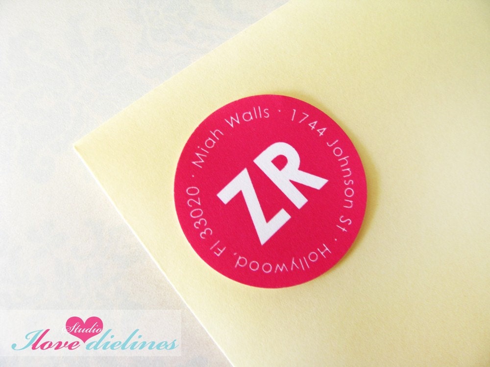 ON SALE - Monogram Address Labels