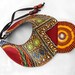 One of a Kind Tribal Collar, African Patchwork Bib necklace, Unique Dashiki necklace, handmade statement piece