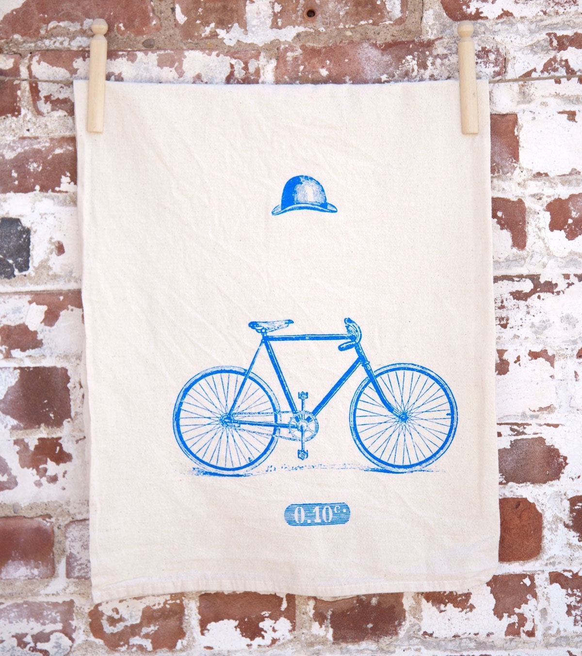 Surreal Cyclist Tea Towel