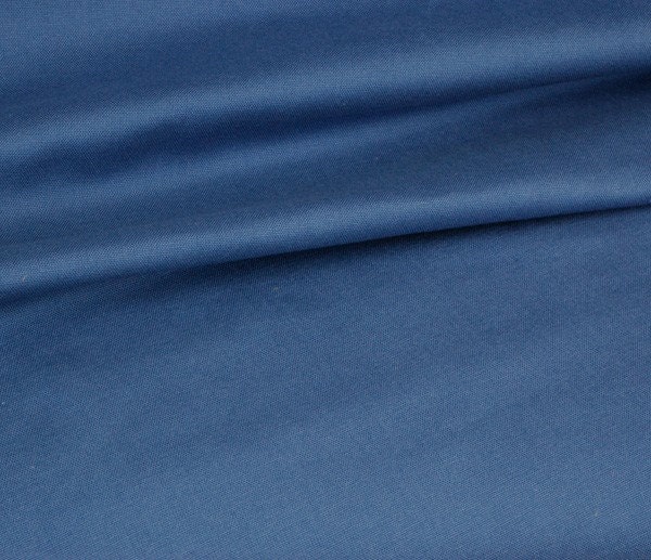 Organic Cotton Fabric in Marine Blue (1 METRE)