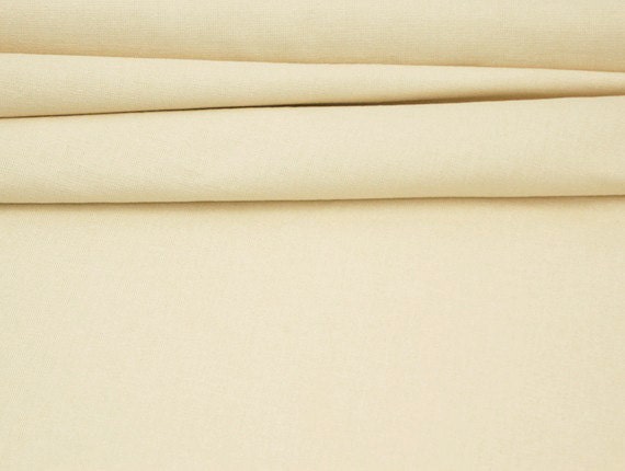 Organic Cotton Fabric in Vanilla Cream (1 METRE)