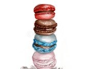 Macarons Watercolor Illustration Print