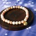 Pink Opal and Gold Lotus Yoga Bracelet