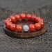 Carnelian and Pave Swarovski Gemstone Bracelet for Success