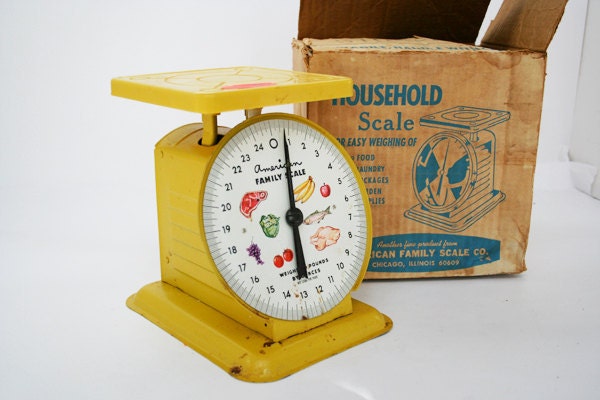 Yellow American Family Kitchen Scale