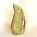 Mid Century Modern Vintage Vase, Ewer, Decorative Pitcher - Mottled Green with Brown Streaks - Mod Styling