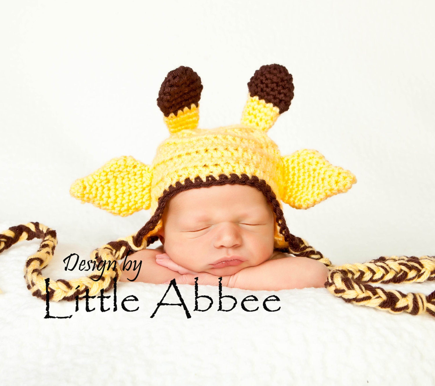 Download Now - CROCHET PATTERN Baby Giraffe Earflap Hat all sizes included PDF 14