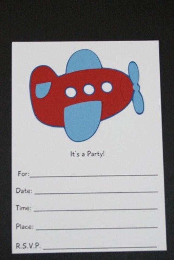 Airplane invitations Il_570xn