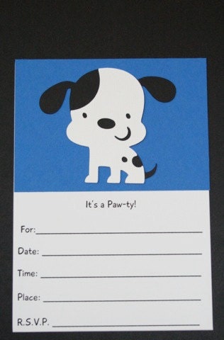 Blue Puppy invitations Il_570xn