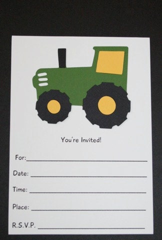 Tractor Invitations