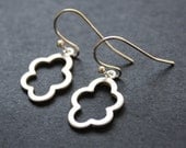 Silver Dangle Earrings Cloud Earrings