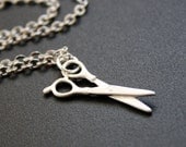 Pendant necklace Silver Scissors Necklace