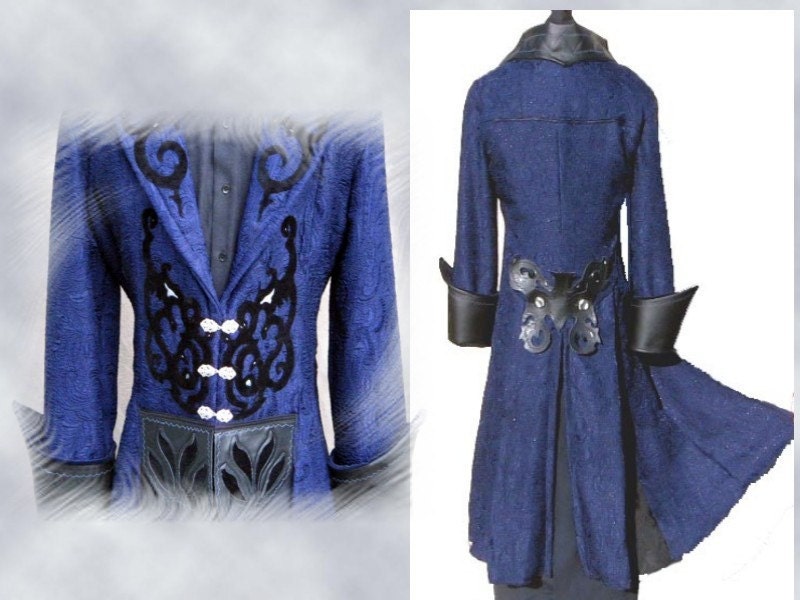 Steampunk Wedding Tuxedo Style frock coat- Gothic Pirate