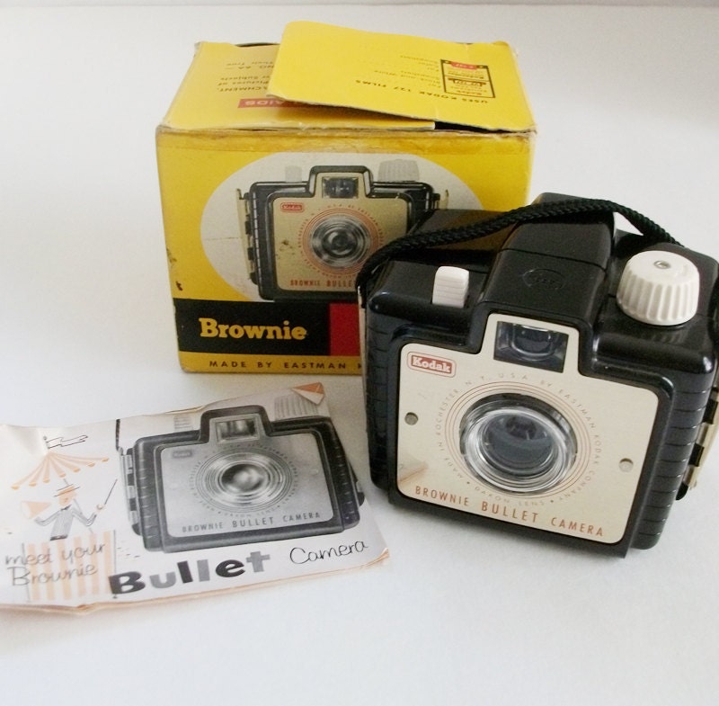 Vintage Kodak Brownie Bullet Camera with by lakesidecottage