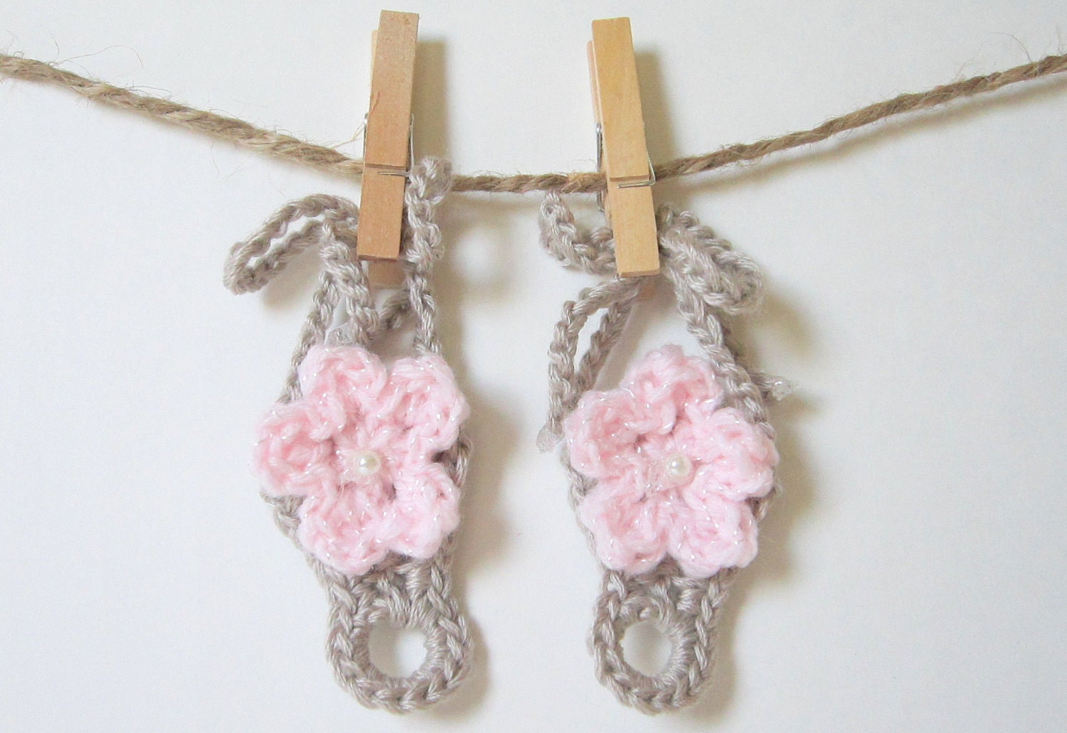 Barefoot Sandals - Newborn Shoes - Crochet Shoes - Infant Shoes - Baby Sandals