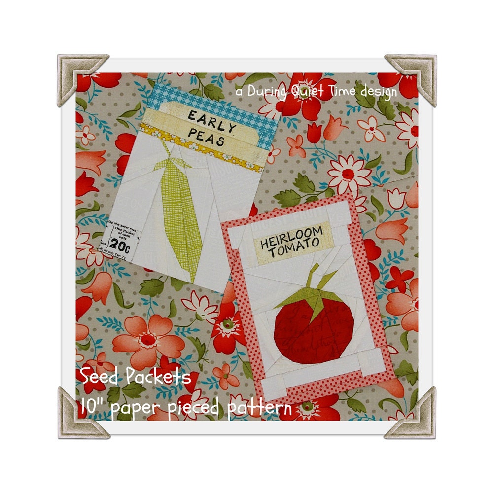 Seed Packets Paper Pieced Pattern