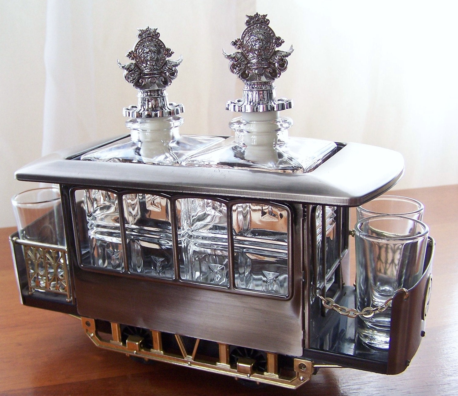 Vintage Musical Decanter Holder Set San Francisco by slovintage