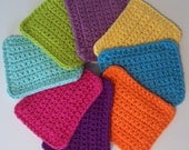 Cotton Crocheted Sponges / Set of 6 / Choose Your Colors