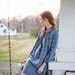 Silk/Linen Blue Henriette Dress
