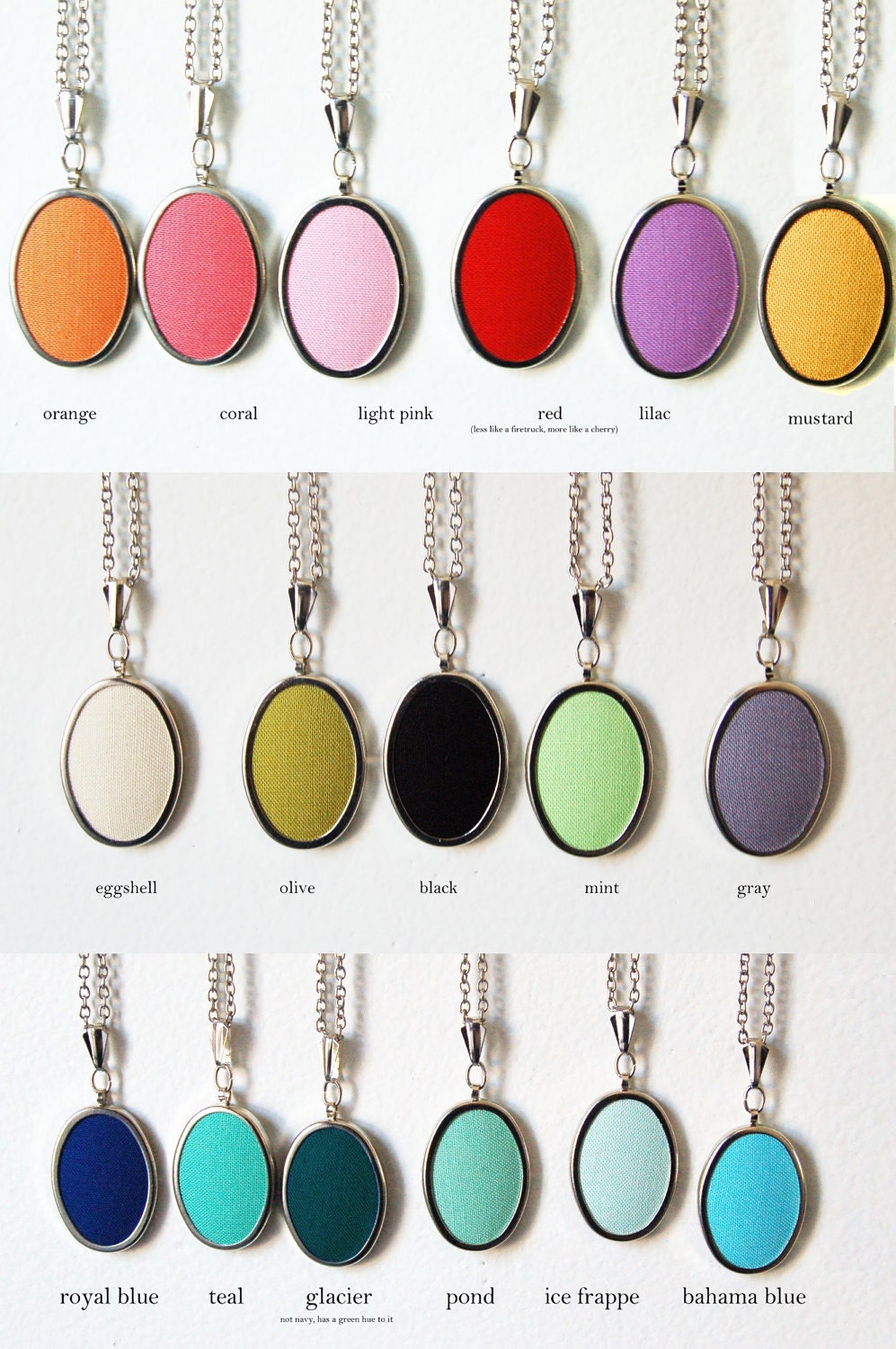 Embroidered Initial Necklace. Handmade by merriweathercouncil on Etsy.