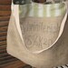 Vintage French Grain Sack Market Bag