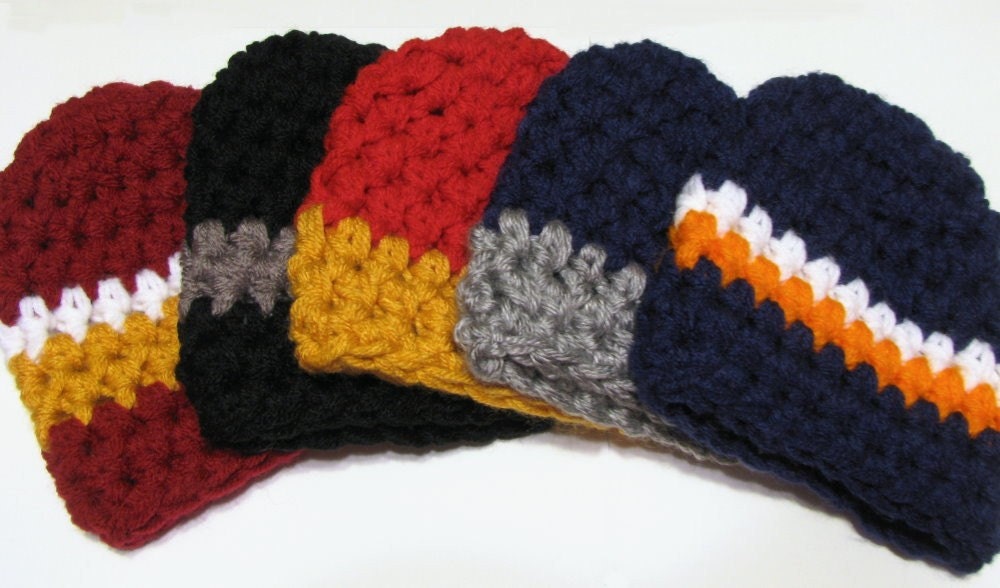 Toddler Boy Beanie Hat - Choose Your Favorite Sports Colors - also available in larger sizes